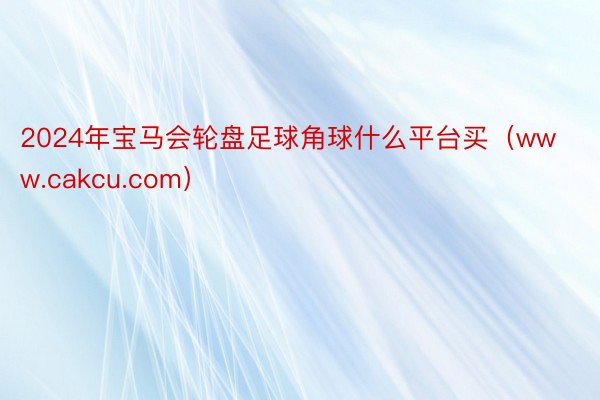 2024年宝马会轮盘足球角球什么平台买（www.cakcu.com）